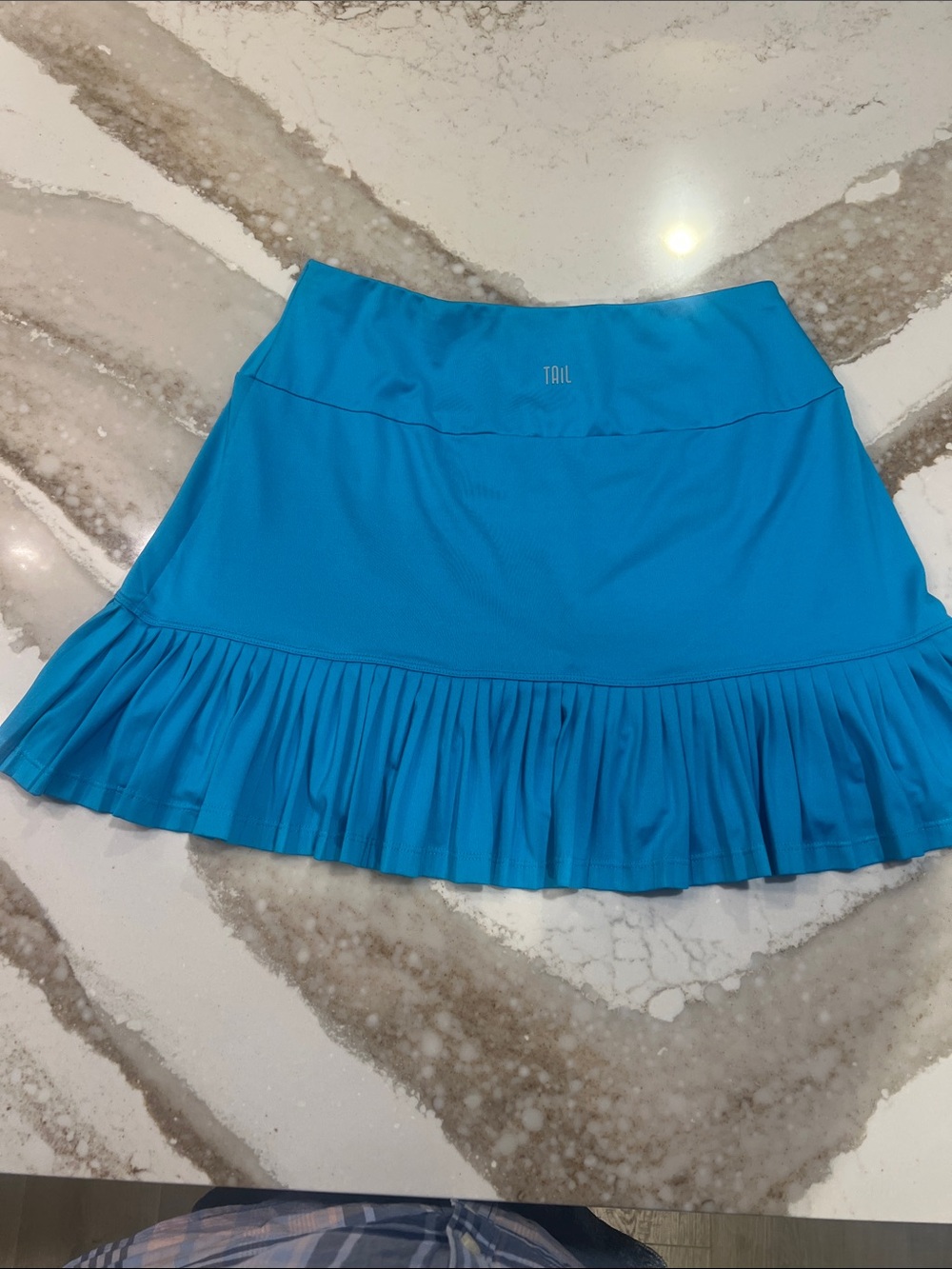TAIL Athletic Turquoise Pleated Skater Skirt
